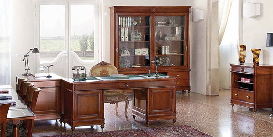 Bourbon Dolgozószoba: íróasztal+könyves szekrény