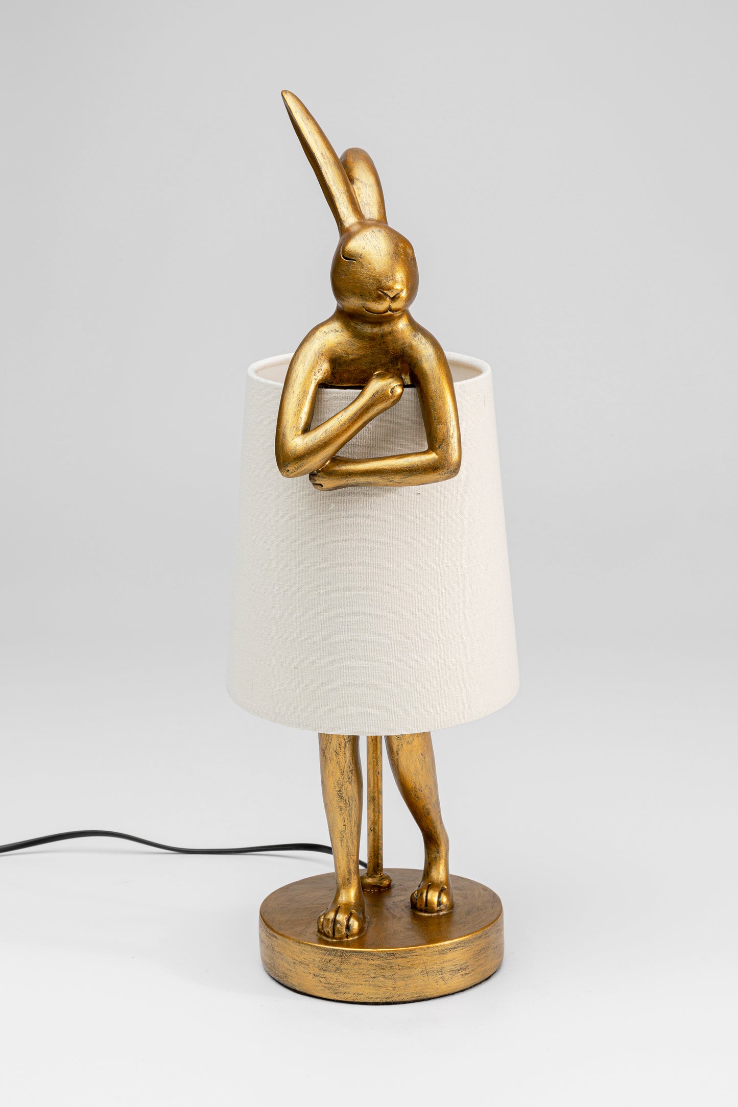 Arany/Fehér Nyuszis Asztali Lámpa 50Cm