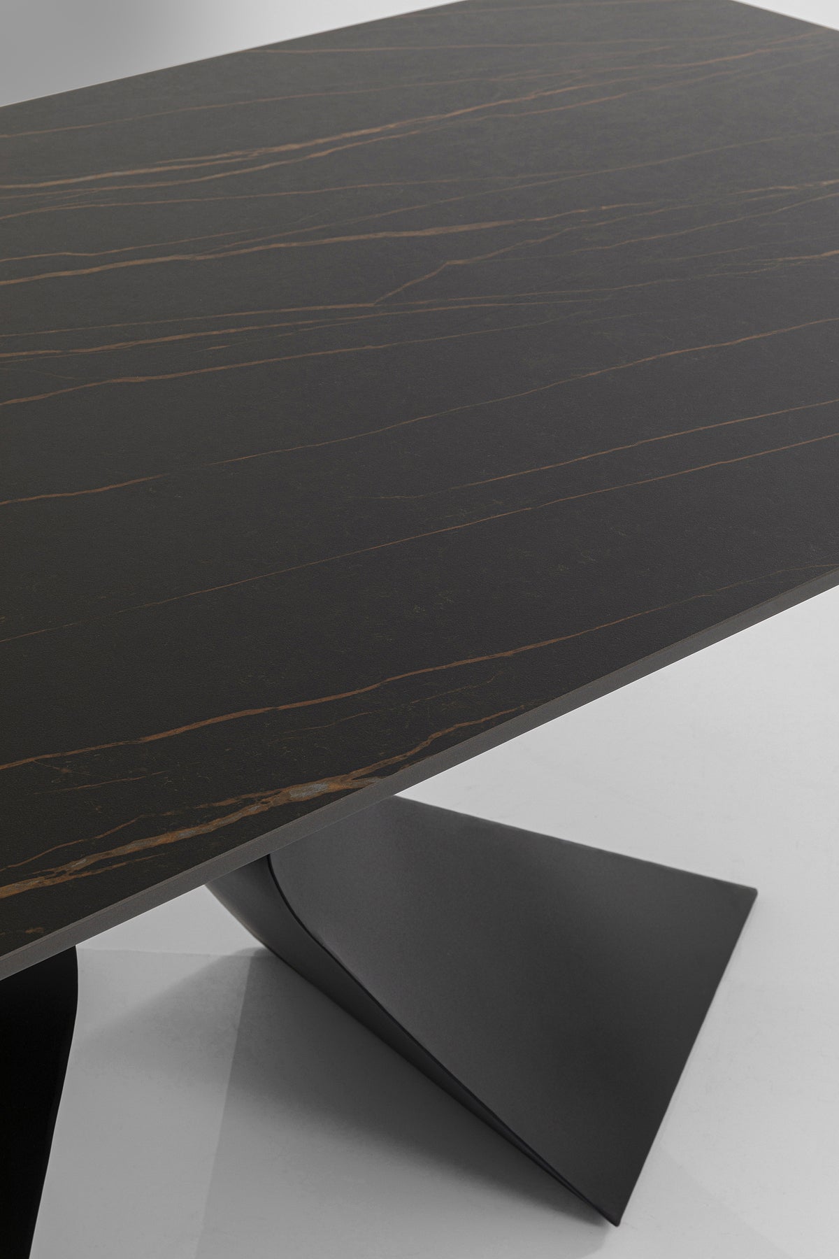 Fekete Kerámia Gloria Kültéri Asztal 180x90cm