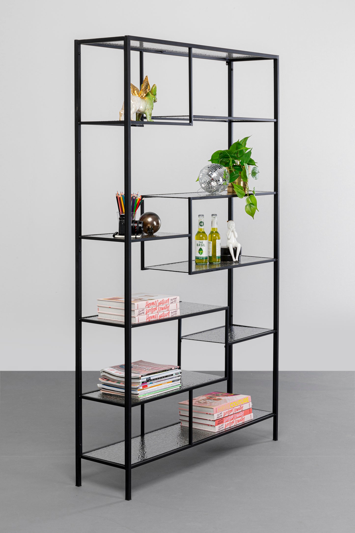 Fekete Loft Bubble Polc 115x195cm