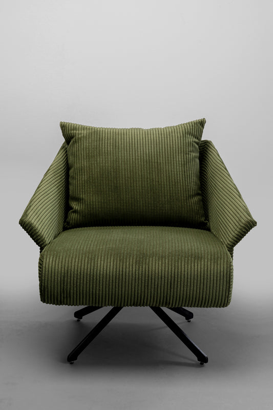 Zöld Milo Forgófotel