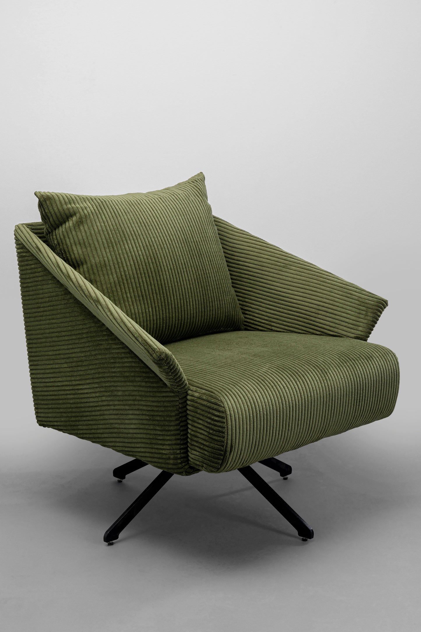 Zöld Milo Forgófotel