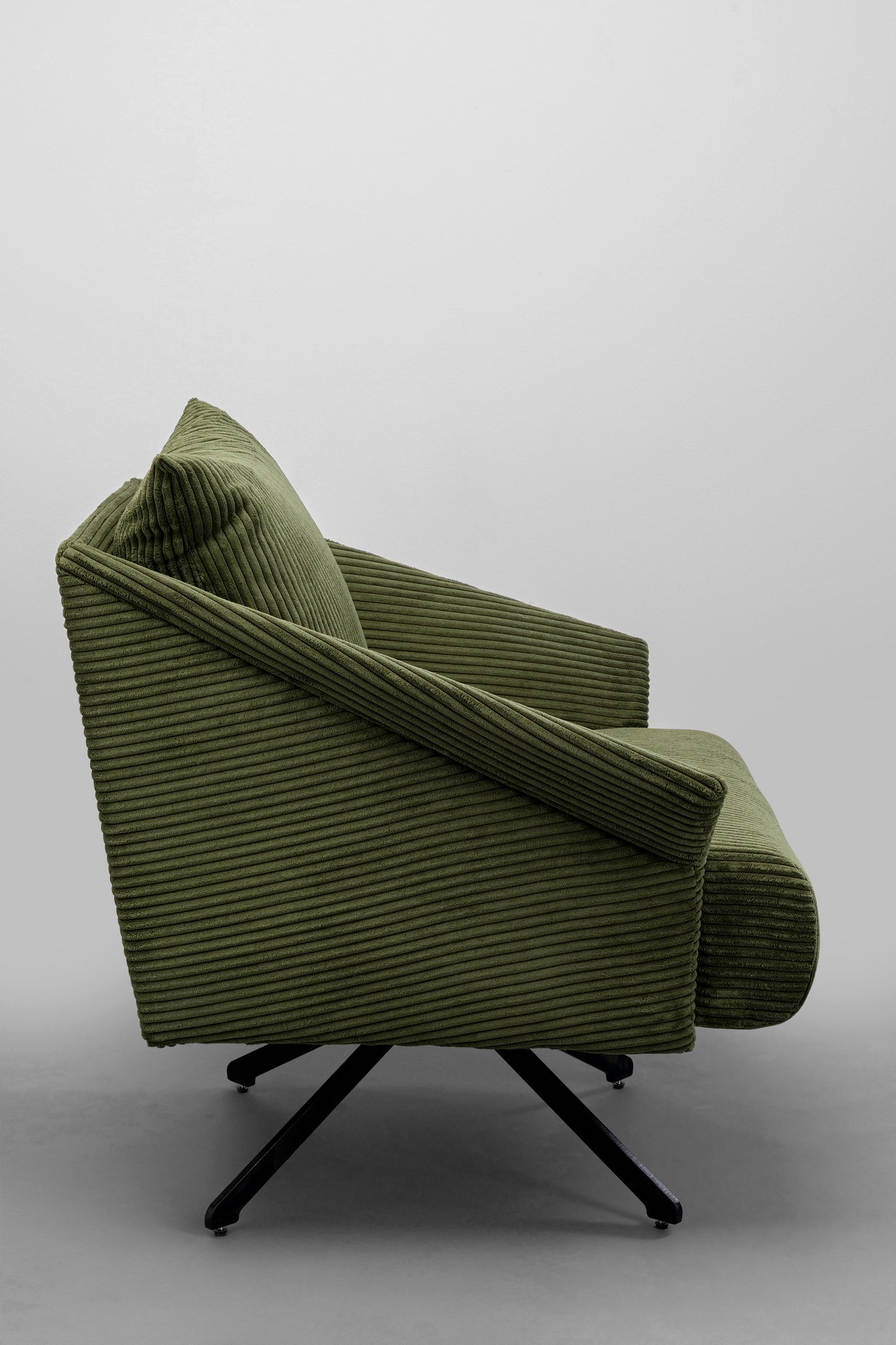 Zöld Milo Forgófotel