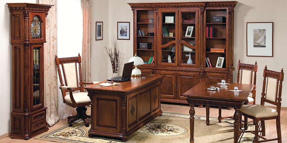 Venetia Lux Dolgozószoba: íróasztal+könyves szekrény