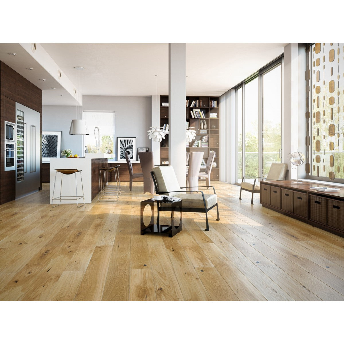 Barlinek Sahara Grande Tölgy, matt-lakkozott szalagparketta. 1WG000741