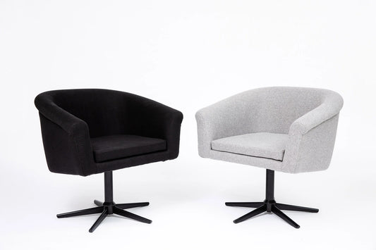 Felújított forgófotel (fekete)