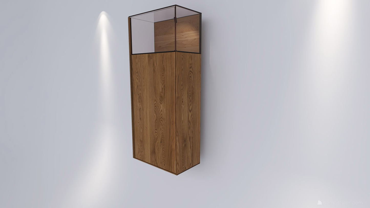 TEANO67 Tömörfa Faliszekrény Tölgyfából 155225