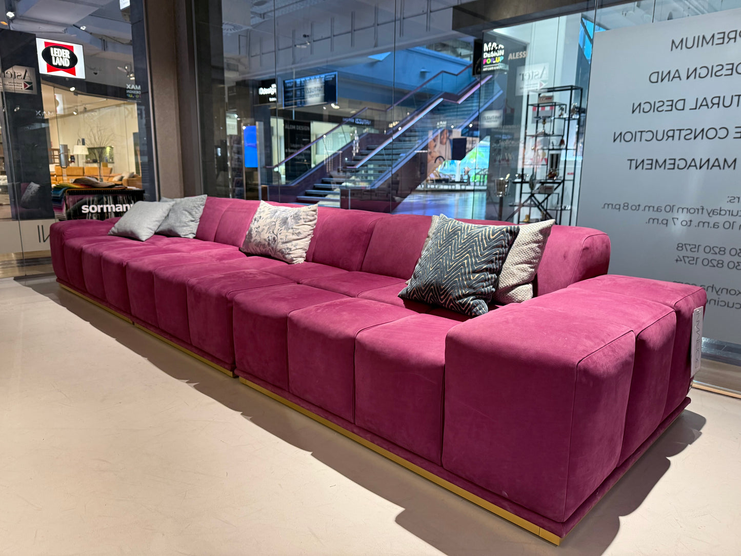 SORMANI Kanapé "Tailor Touch" "Burgundy Gold"