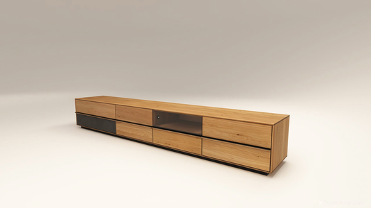 TEANO67 Tömörfa TV Szekrény Tölgyfából 151152