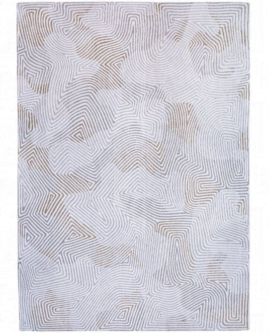 Louis De Poortere Coral 9228  oyster white natúr színű,  gépi készítésű, síkszövött vintage szőnyeg