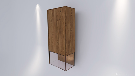 TEANO67 Tömörfa Faliszekrény Tölgyfából 155220