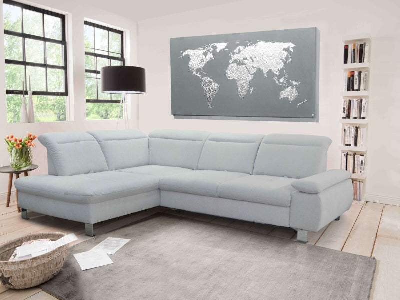 Verona L alakú ülőgarnitúra vendégággyal, állítható karfával