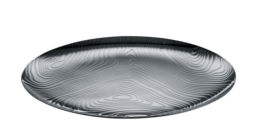 ALESSI Veneer Felszolgáló tálca rozsdamentes acélból